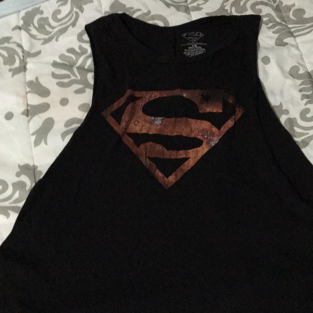 Black Superman muscle shirt